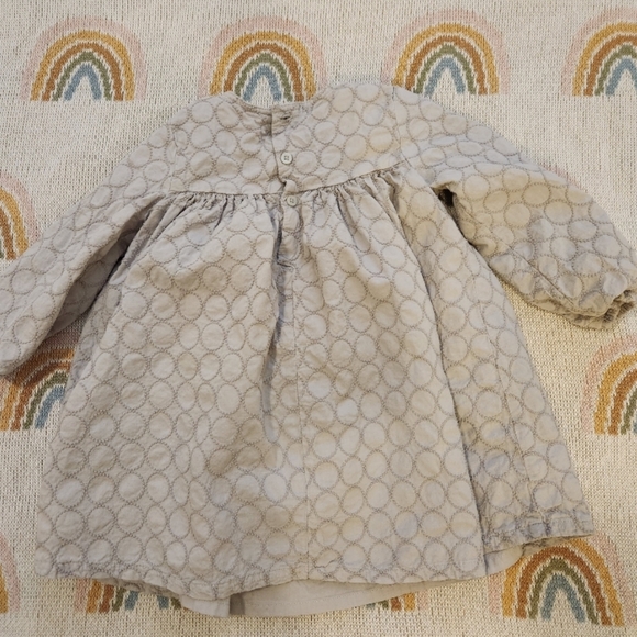 Oliver & Rain 24 Months Sustainable Ethical Gray Patterned Dress - Picture 2 of 5
